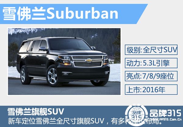 美系三大品牌推5款全新SUV 将陆续入华